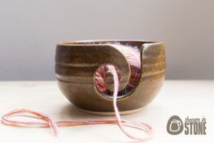 Brown Knitting Bowl