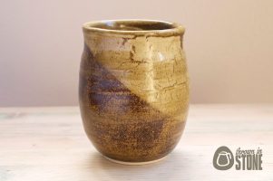 Brown Stoneware Vase