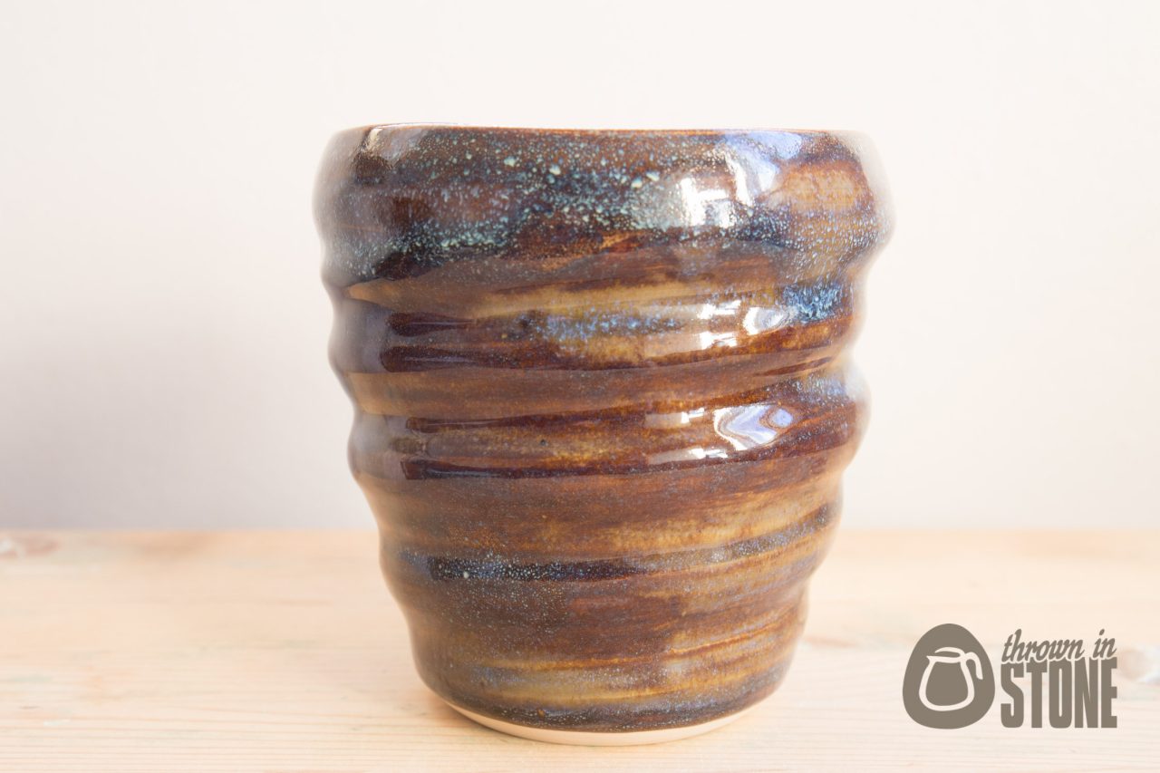 Universe Swirl Vase - Nebula Brown
