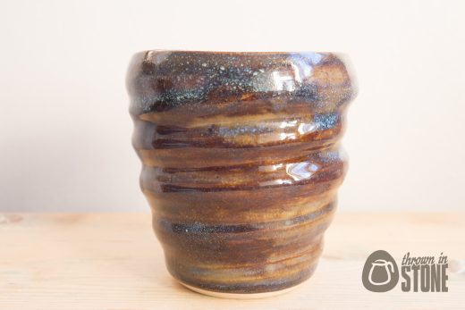 Universe Swirl Vase - Nebula Brown