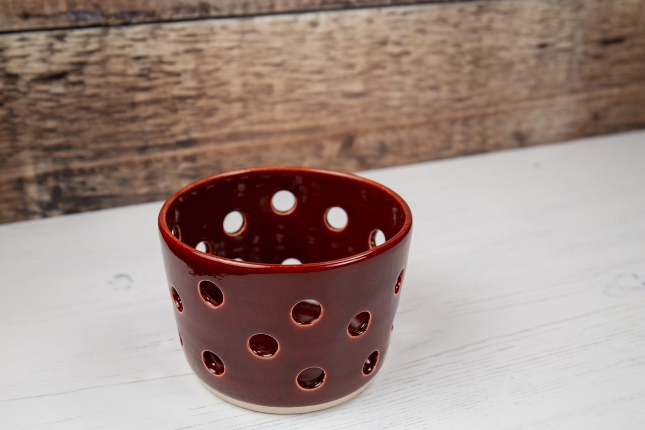 Red Tea Light Candle Holder