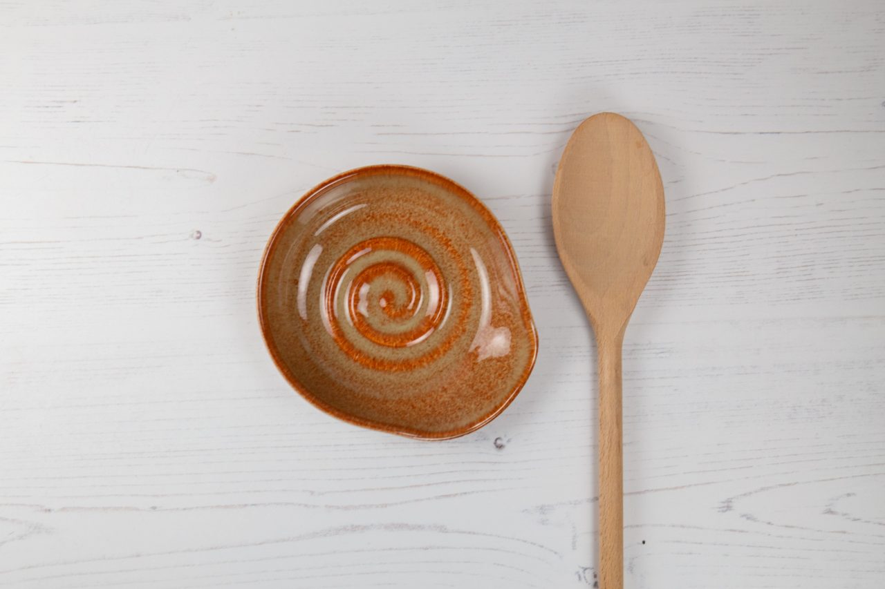 Fiery Orange Spoon Rest
