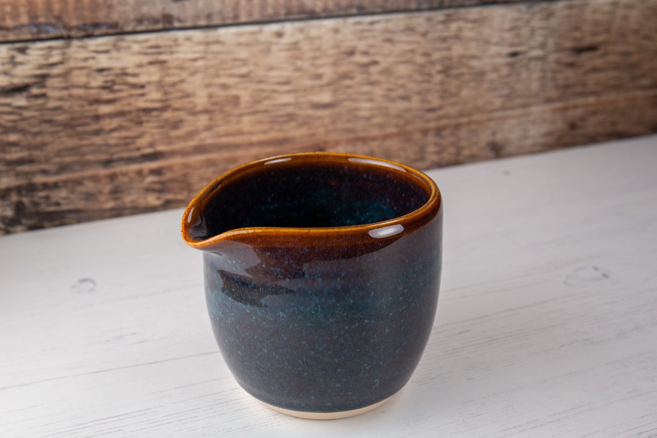 Milk Jug - Blue Amber